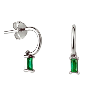 PENDIENTE AROS PLATA 1ª LEY RODIADOS