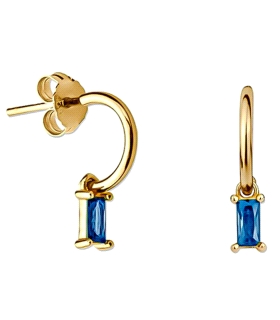 PENDIENTE AROS PLATA 1ª LEY CHAPADA