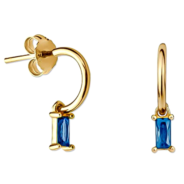 PENDIENTE AROS PLATA 1ª LEY CHAPADA