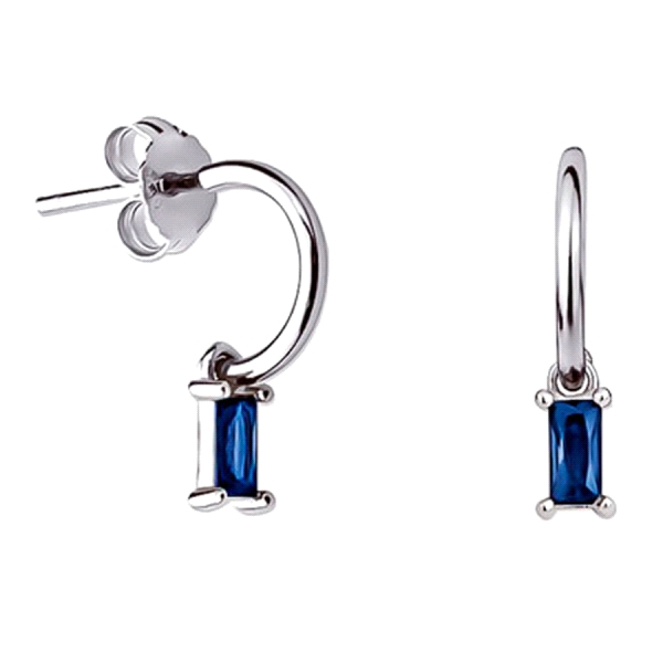 PENDIENTE AROS PLATA 1ª LEY RODIADOS