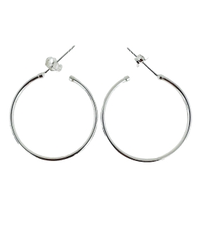 PENDIENTE AROS PLATA 1ª LEY 31 X 2 EXTER