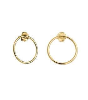 PENDIENTE AROS PLATA 1ª LEY PRESION