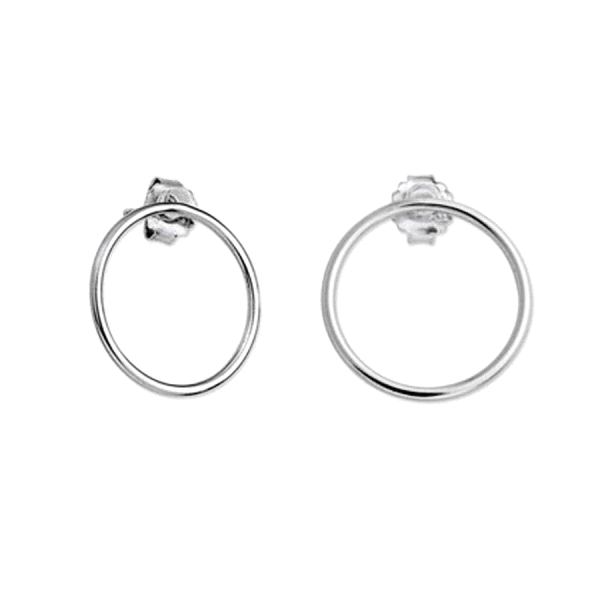 PENDIENTE AROS PLATA 1ª LEY PRESION