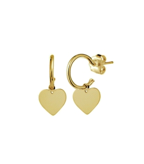 PENDIENTE AROS PRESION PLATA 1ª LEY 10MM