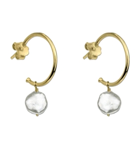 PENDIENTE MODA CHAPADO PLATA 1ªLEY 20 MM
