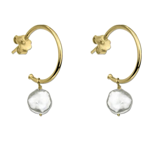 PENDIENTE MODA CHAPADO PLATA 1ªLEY 20 MM