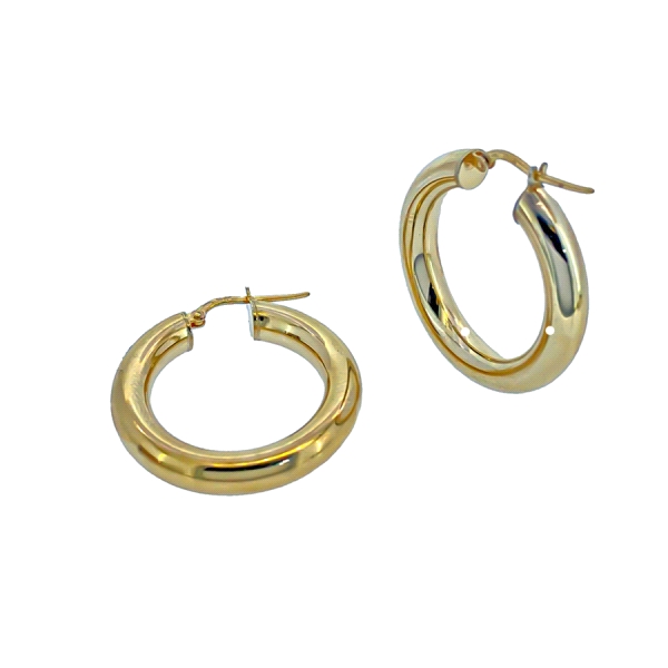 PENDIENTE CRIOLLA PLATA 1ª LEY 5 X 30 MM