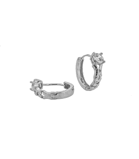 PENDIENTES AROS MUJER PLATA 1ª LEY 17 MM