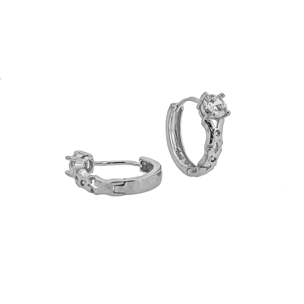 PENDIENTES AROS MUJER PLATA 1ª LEY 17 MM