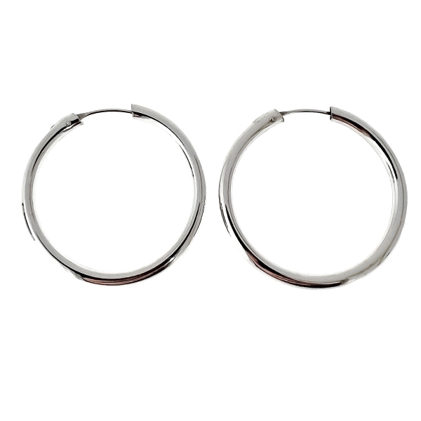 PENDIENTE CRIOLLA PLATA 1ª LEY 3 X 34 MM