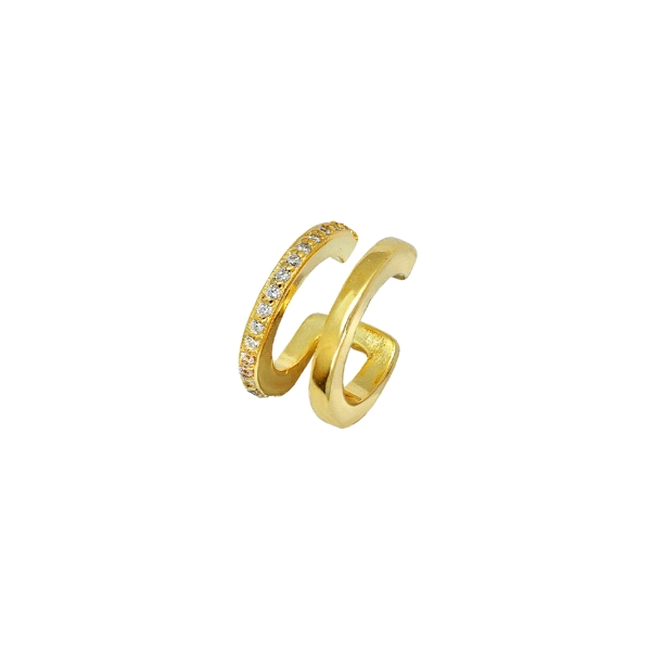 PENDIENTE EAR CUFF PLATA 1ª LEY 10 X 5.5