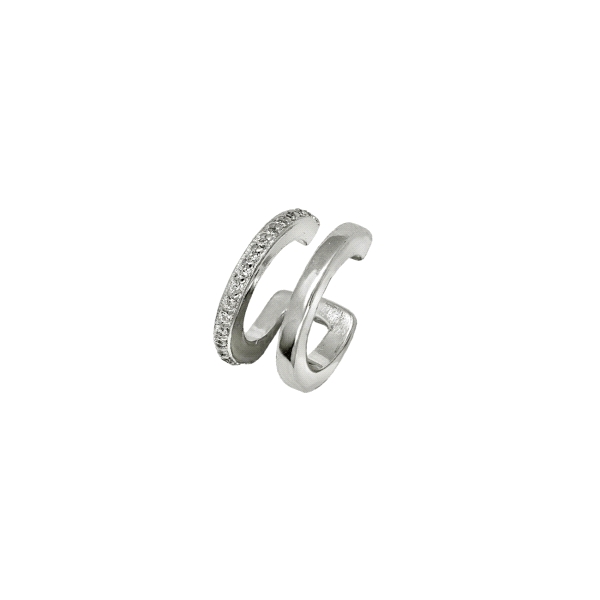 PENDIENTE EAR CUFF PLATA 1ª LEY 10 X 5.5