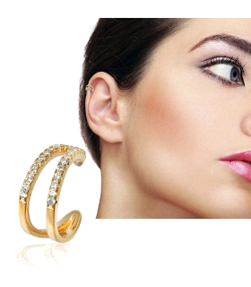 PENDIENTE EAR CUFF PLATA 1ª LEY 13 X 5 M