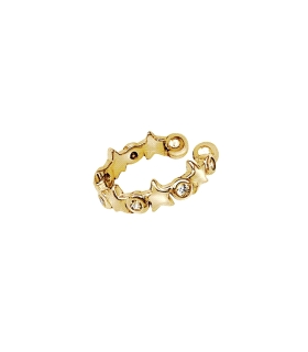 PENDIENTE EAR CUFF PLATA 1ª LEY 13 X 3,5