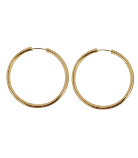 PENDIENTES AROS CRIOLLA PLATA 1ª LEY 3 X