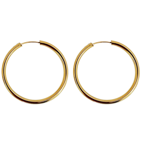 PENDIENTE CRIOLLAS AROS PLATA 1ª LEY 3 X