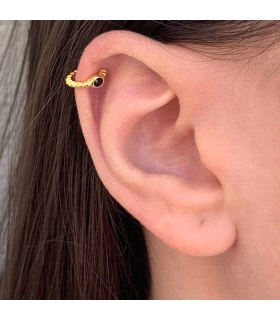 EAR CUFF PLATA PRIMERA LEY 1.50 X 10 MM.