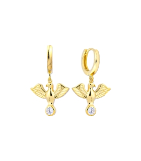 PENDIENTES AROS SAFARI PLATA 1ª LEY 11