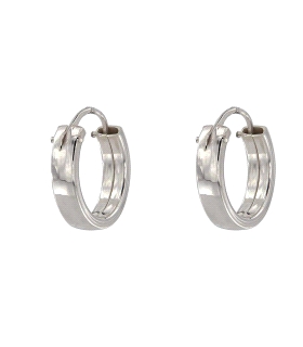 PENDIENTES ARO UNISEX PLATA 1ª LEY 3X14