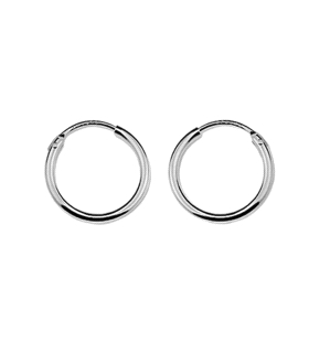 PENDIENTE CRIOLLA UNISEX PLATA 1ª LEY 1.