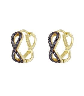 PENDIENTES INFINITO AROS PLATA 1ª LEY 14