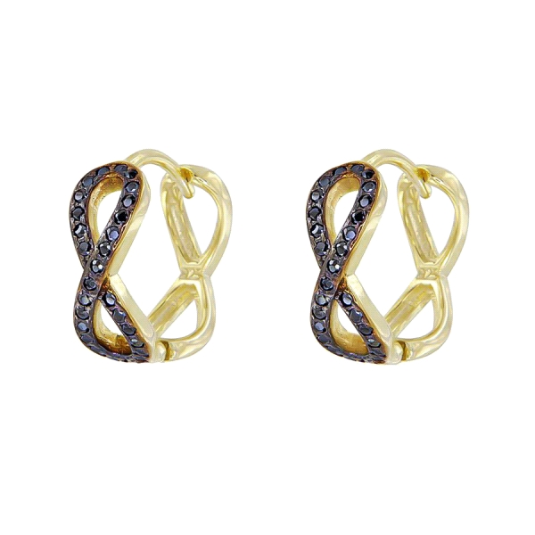 PENDIENTES INFINITO AROS PLATA 1ª LEY 14