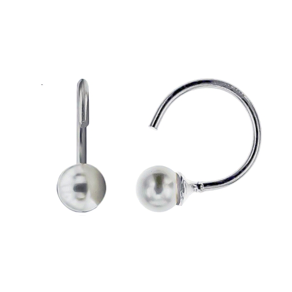 PENDIENTES AROS PLATA PRIMERA LEY 1 X 9