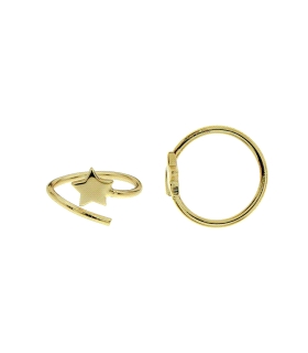 PENDIENTES AROS PLATA PRIMERA LEY 1 X 9