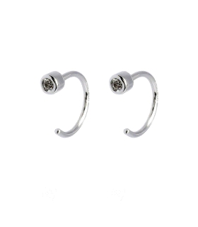 PENDIENTES AROS PLATA PRIMERA LEY 1 X 9