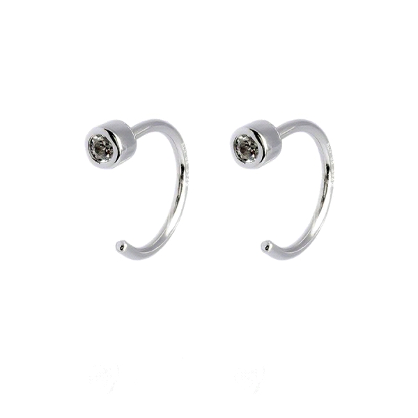 PENDIENTES AROS PLATA PRIMERA LEY 1 X 9