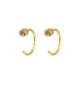 PENDIENTES AROS PLATA PRIMERA LEY 1 X 9