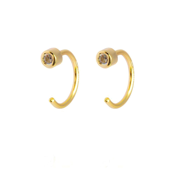 PENDIENTES AROS PLATA PRIMERA LEY 1 X 9