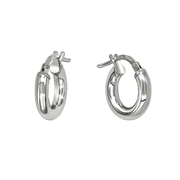 PENDIENTES AROS PLATA PRIMERA LEY 3X13.5