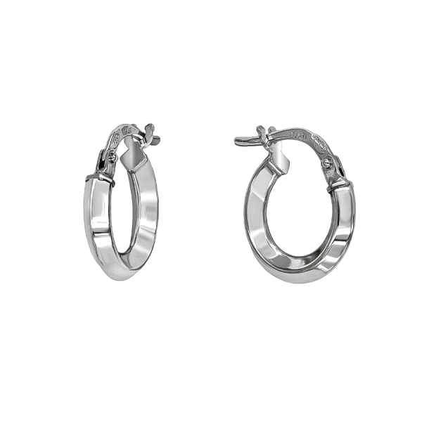 PENDIENTES AROS PLATA PRIMERA LEY 2.5X13