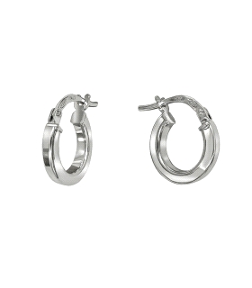 PENDIENTES AROS PLATA PRIMERA LEY 2 X 12