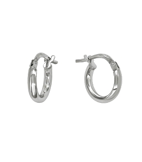 PENDIENTE AROS PLATA PRIMERA LEY 2 X 11
