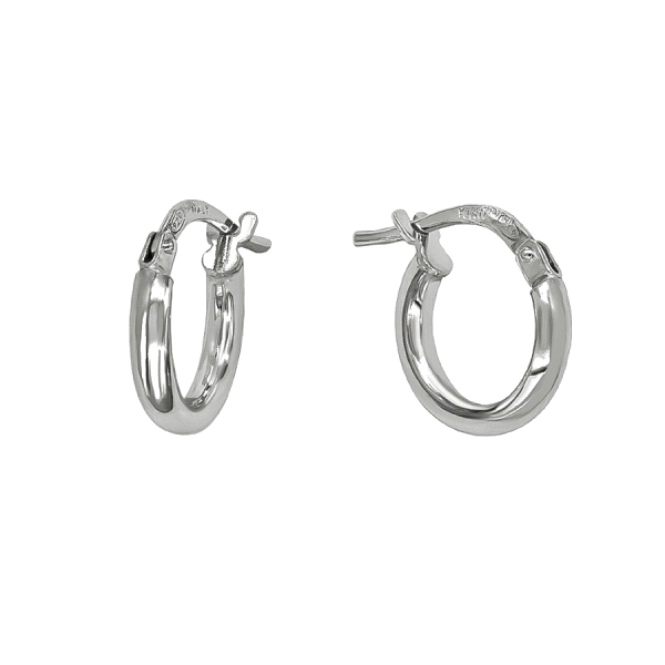 PENDIENTE AROS PLATA PRIMERA LEY 2 X 11