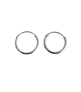 PENDIENTE AROS PLATA PRIMERA LEY 1,20X12