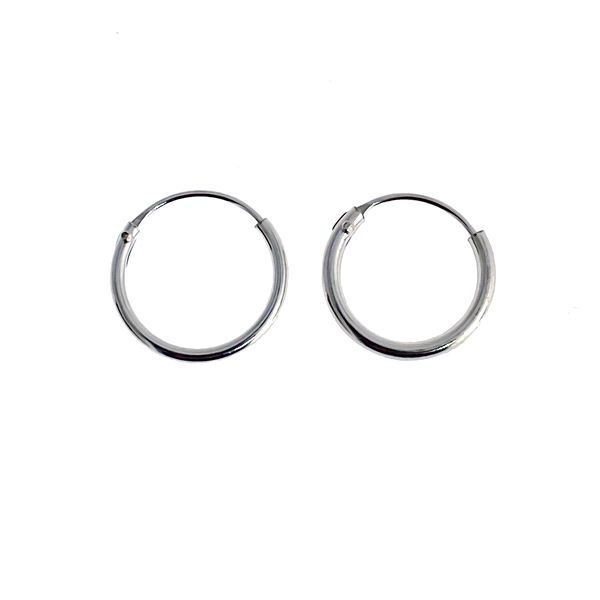 PENDIENTE AROS PLATA PRIMERA LEY 1,20X12