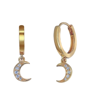 PENDIENTE AROS PLATA 1ª LEY CHAPADA 12