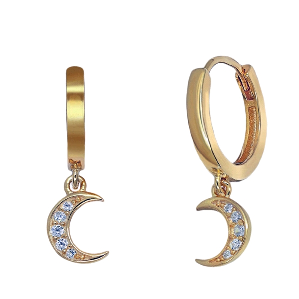 PENDIENTE AROS PLATA 1ª LEY CHAPADA 12