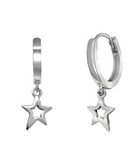 PENDIENTE AROS PLATA 1ª LEY RODIADA 12
