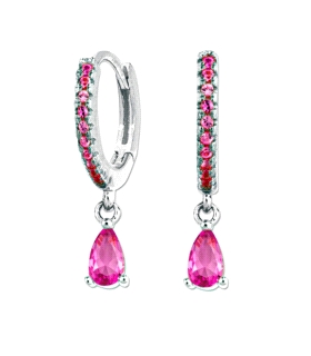 PENDIENTE AROS PLATA 1ª LEY RODIADA