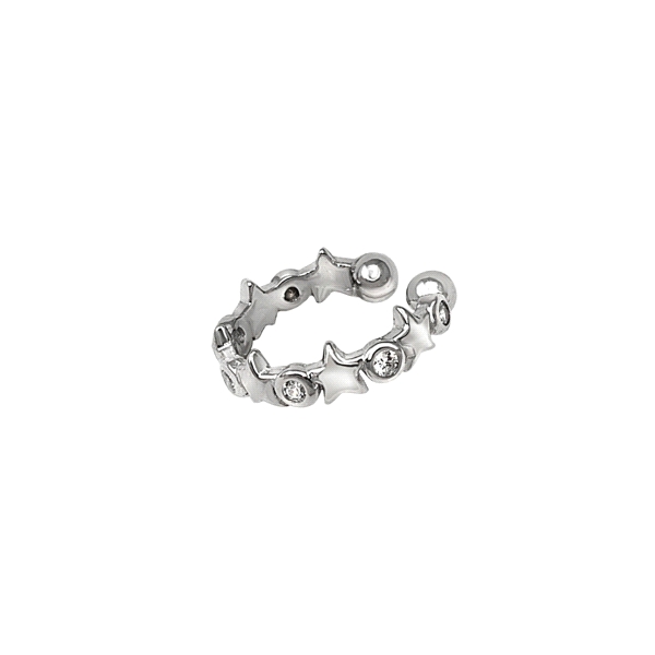 PENDIENTES EAR CUFF PLATA 1ª LEY 13.50 X