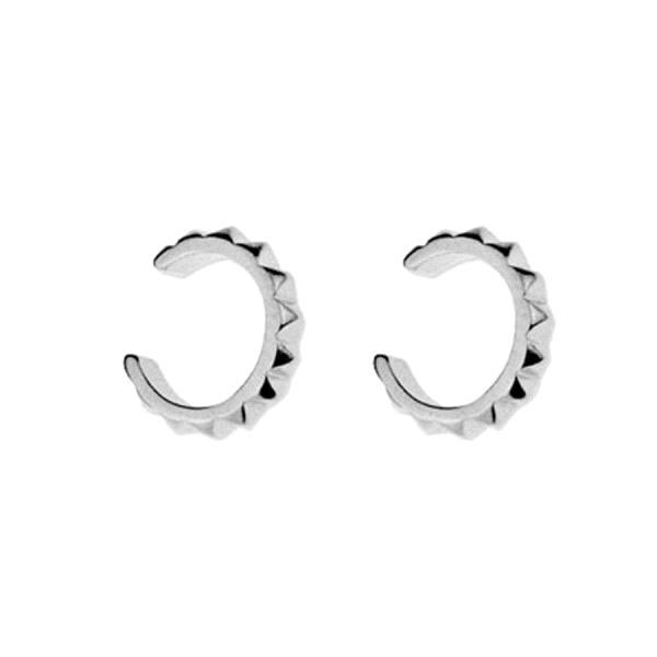 EAR CUFF PLATA 1ª LEY RODIADA 10 MM