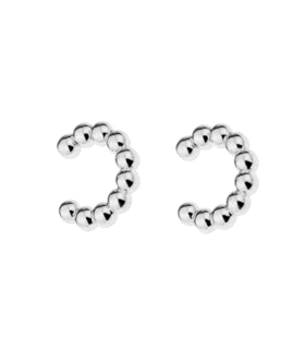 EAR CUFF PLATA 1ª LEY RODIADA 11 MM