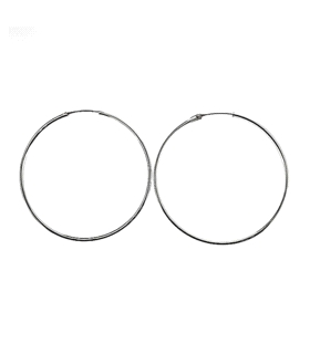 PENDIENTES AROS PLATA PRIMERA LEY 2 X 43