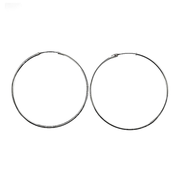 PENDIENTES AROS PLATA PRIMERA LEY 2 X 43