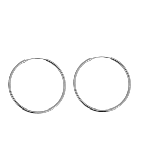 PENDIENTES AROS PLATA PRIMERA LEY 2 X 37