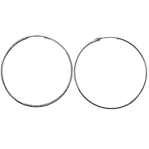 PENDIENTES AROS PLATA PRIMERA LEY 2 X 64